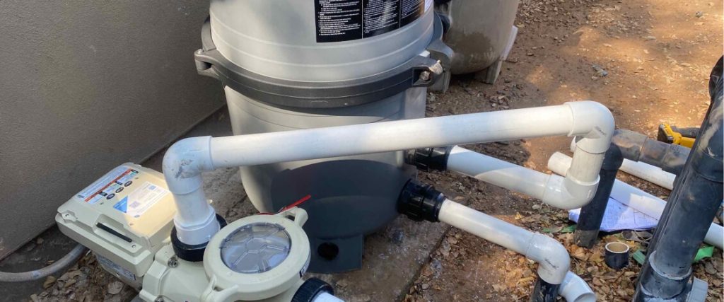 Pool filter and pump professionally replaced